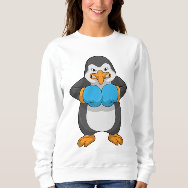 Camiseta Pinguim na caixa com luvas in a box (Frente)
