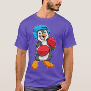 Camiseta Pinguim na caixa com luvas in a box Helmet