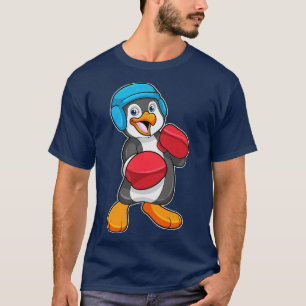 Camiseta Pinguim na caixa com luvas in a box Helmet