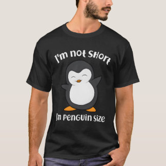 Camiseta Pinguim Não Sou Curto, Sou Pequeno Como Um Pinguim