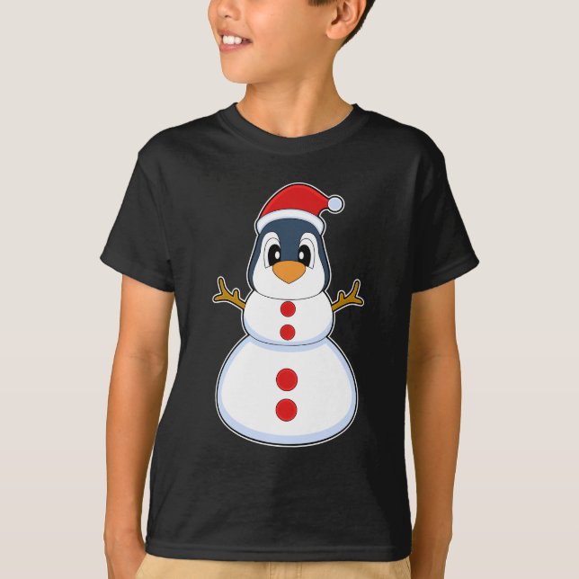 Camiseta Pinguim Natal Snowman (Frente)