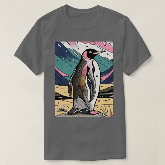 Camiseta Pinguim no Alasca (Frente do Design)