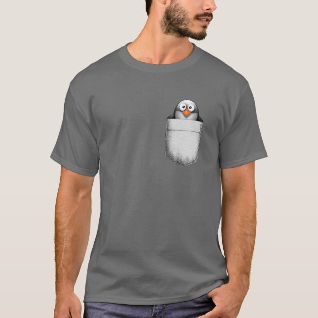 Camiseta Pinguim no bolso (Frente)