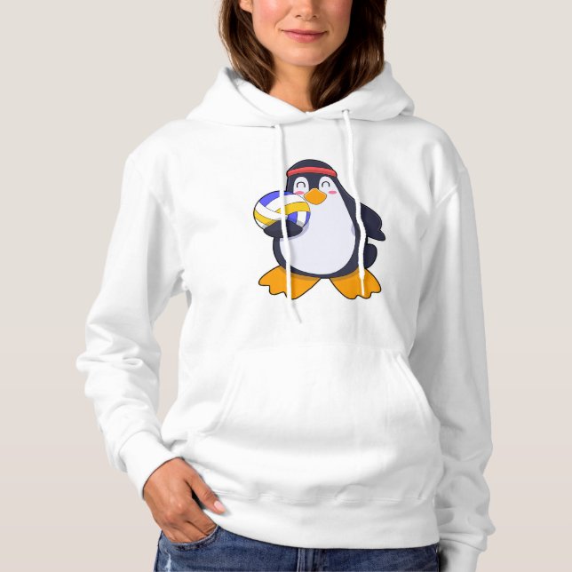 Camiseta Pinguim no Esporte de Volei (Frente)