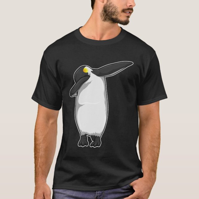 Camiseta Pinguim no laboratório Dance Dance Dab (Frente)