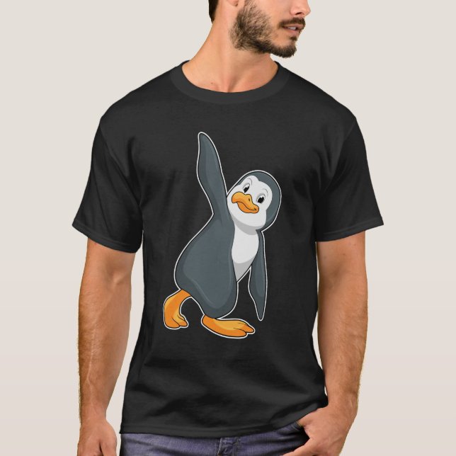 Camiseta Pinguim no Yoga Esforço (Frente)