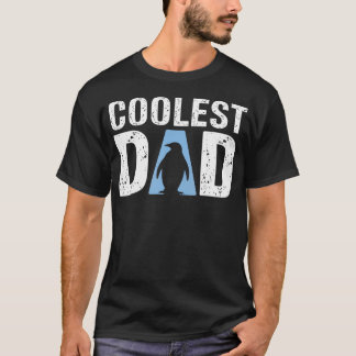 Camiseta Pinguim Pai Mais Legal Dia dos Pais Funny Daddy