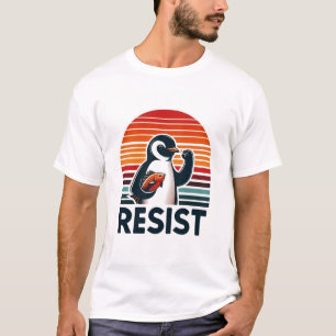 Camiseta Pinguim para cima para salvar a vida selvagem do a
