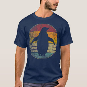 Camiseta Pinguim Pássaro Vintage em desnutrição Retro 70s 8