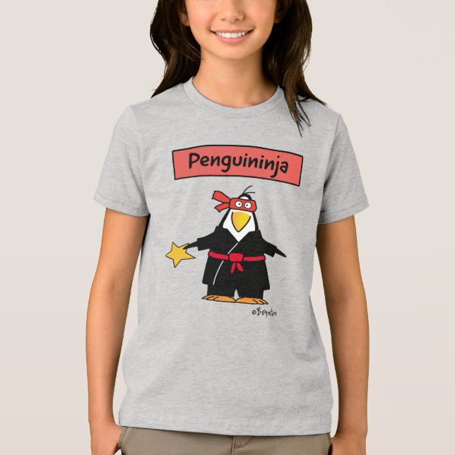 Camiseta Pinguim PENGUINJA ninja de Sandra Boynton (Frente)