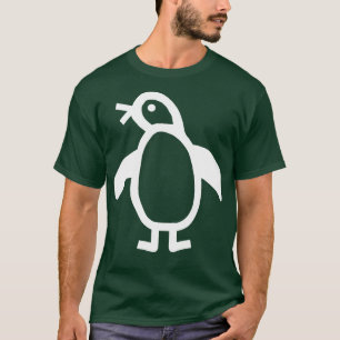 Camiseta Pinguim-pinguim-branco mínimo de animais-cúpula