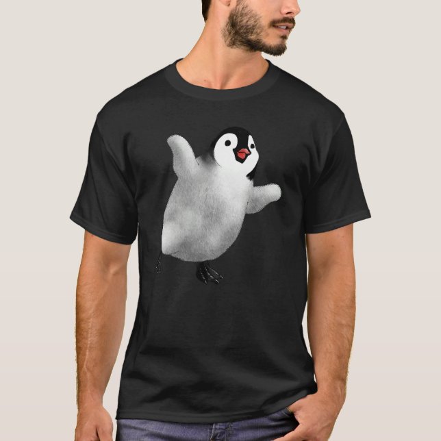 Camiseta Pinguim Pinguim Gato Feliz Pinguim (Frente)