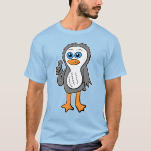 Camiseta Pinguim Polegar Para Cima