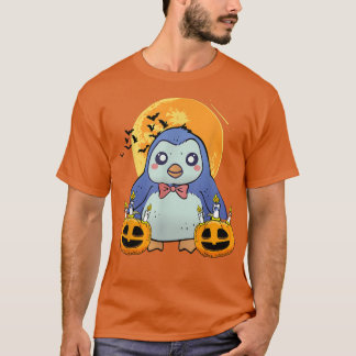 Camiseta Pinguim Preguiçoso Halloween Costume Pumpkin Jack
