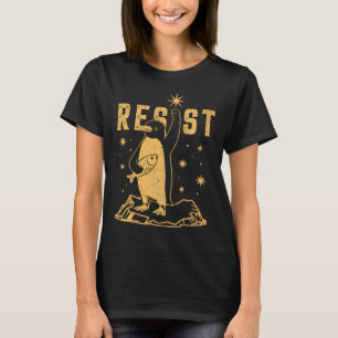 Camiseta Pinguim resiste aos pinguins protestando contra ta