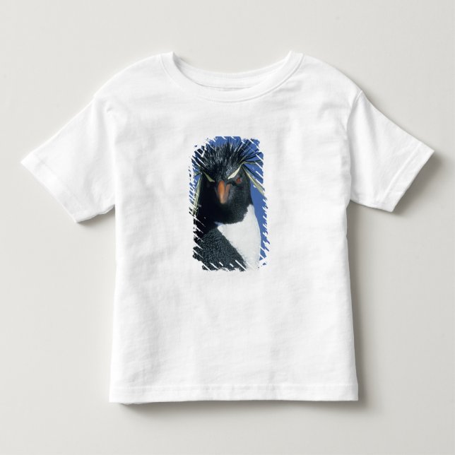 Camiseta Pinguim Saltador-rochoso (Eudyptes chrysocome) (Frente)