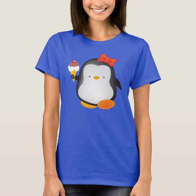 Camiseta pinguim sorvete (Frente)