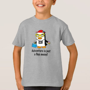 Camiseta Pinguim Turista Uma Aventura ao Alcance
