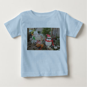 Camiseta Pinguim, urso polar e renas de brinquedos de féri