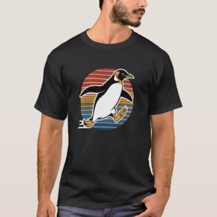 Camiseta Pinguim Veloz Faixas do Crepúsculo Alegre