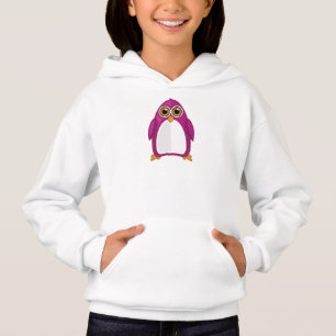 Camiseta Pinguim Violeta Vermelho Fofo – Pinguim de Desenho