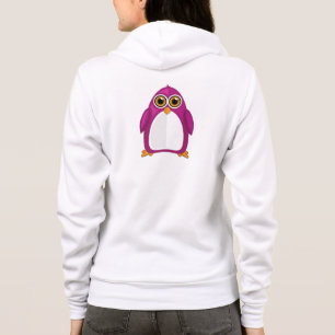Camiseta Pinguim Violeta Vermelho Fofo – Pinguim de Desenho