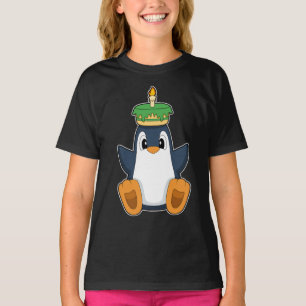 Camiseta Pinguin Birthday Cake