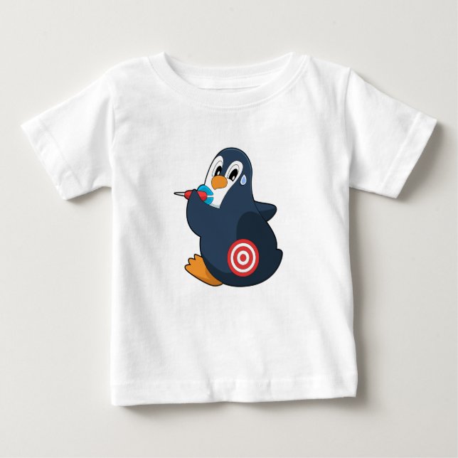 Camiseta Pinguin Darts Dart Dartboard (Frente)