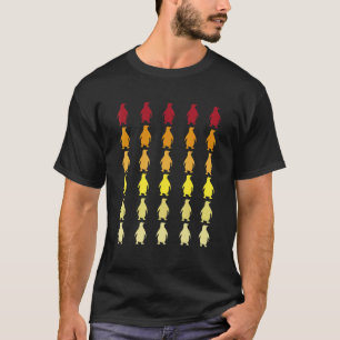 Camiseta Pinguin Retro Animal Patterno