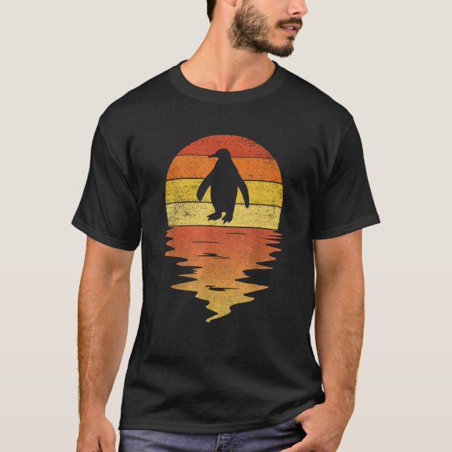 Camiseta Pinguin retro sunset 70s vintage Pinguin (Frente)