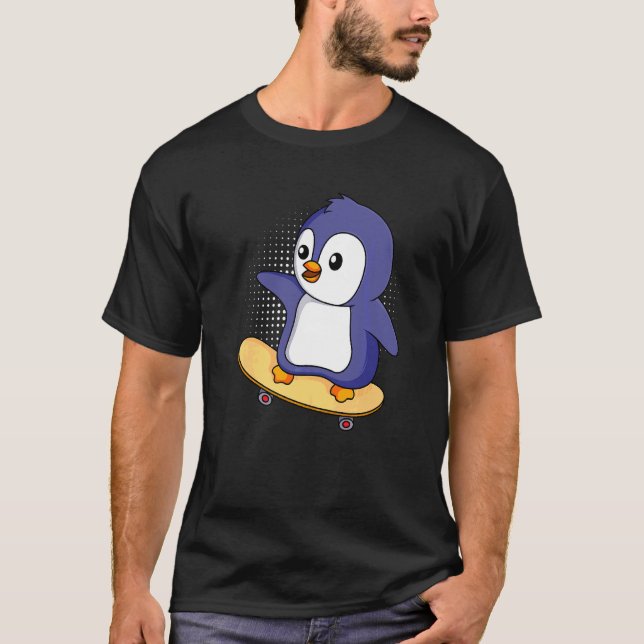 Camiseta Pinguin Skateboard Penguin (Frente)
