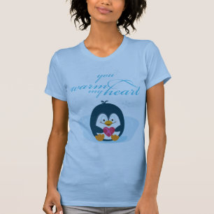 Camiseta PINGUIN "você aquece meu coração"