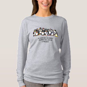 Camiseta Pinguins animados e bonitos