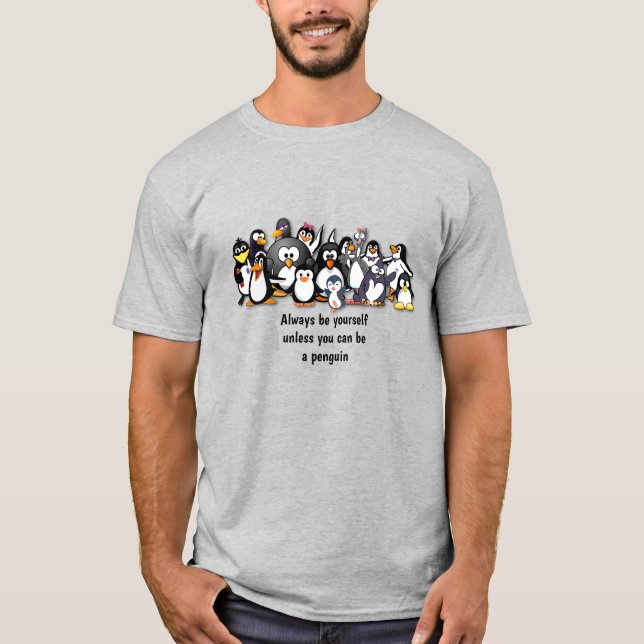 Camiseta Pinguins animados e bonitos (Frente)