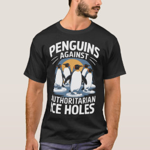 Camiseta Pinguins Anti-Trump Resiste Contra Autoria I