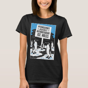 Camiseta Pinguins Anti-Trump Resiste Contra Autoria I