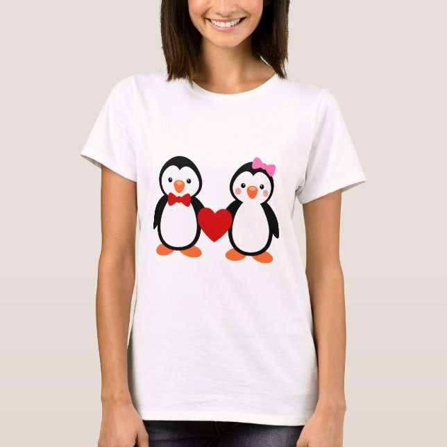 Camiseta Pinguins apaixonados (Frente)