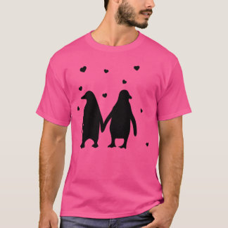 Camiseta Pinguins apaixonados amam uns aos outros pinguins