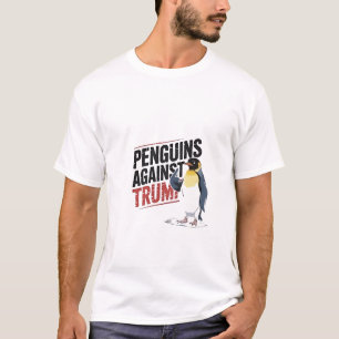 Camiseta Pinguins contra Trump Anti-Trump EUA