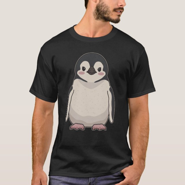 Camiseta Pinguins de Bebê-Cute (Frente)