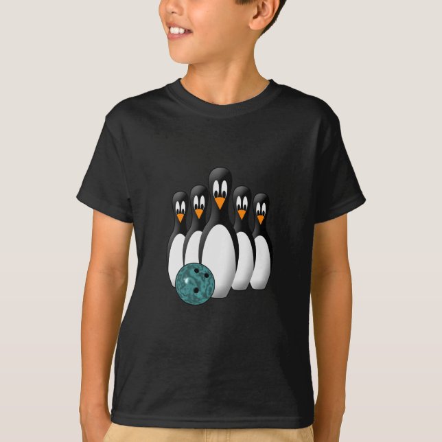 Camiseta Pinguins de Boliche Fofos (Frente)