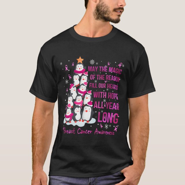 Camiseta Pinguins de Natal de Cancer (Frente)