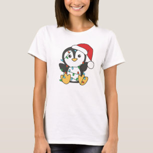 Camiseta Pinguins de Natal de Inverno Pinguins