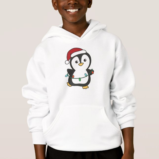 Camiseta Pinguins de Natal de Inverno Pinguins (Frente)