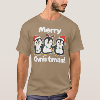 Camiseta Pinguins de Pinguim de Natal