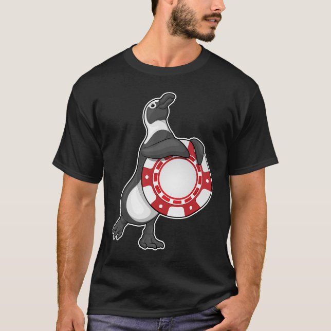 Camiseta Pinguins de pôquer (Frente)