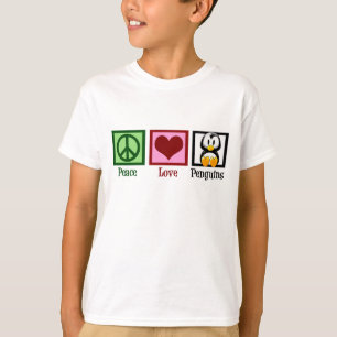 Camiseta Pinguins do amor da paz