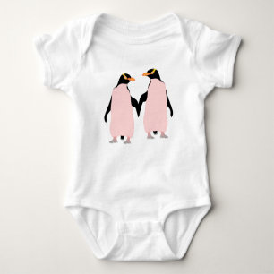 Camiseta Pinguins Lésbicos Orgulho gay