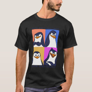 Camiseta Pinguins Madagáscar - Poster De Texto Cugado E Fof