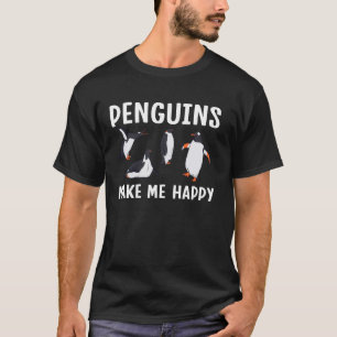 Camiseta Pinguins me fazem feliz pinguim engraçado